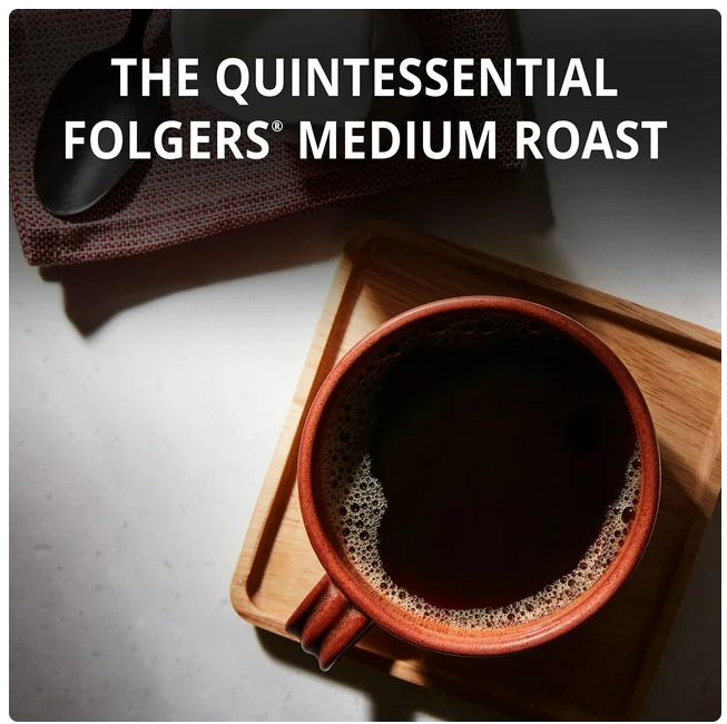 Folgers Classic Medium Roast Ground Coffee, 43.5 oz.