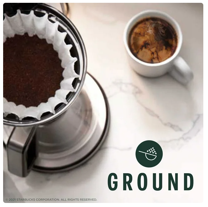 Starbucks Pike Place Medium Roast Ground Coffee, 40 oz.