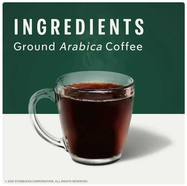Starbucks Pike Place Medium Roast Ground Coffee, 40 oz.