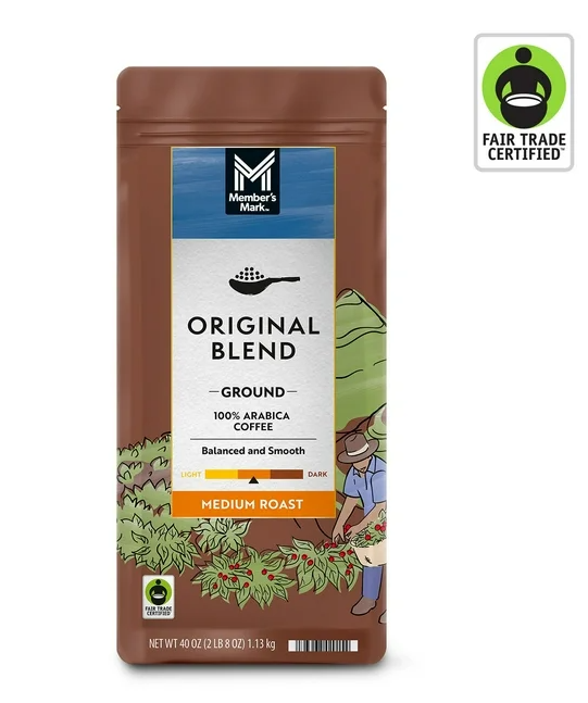 Member's Mark Original Medium Roast Ground Coffee, 40 oz.