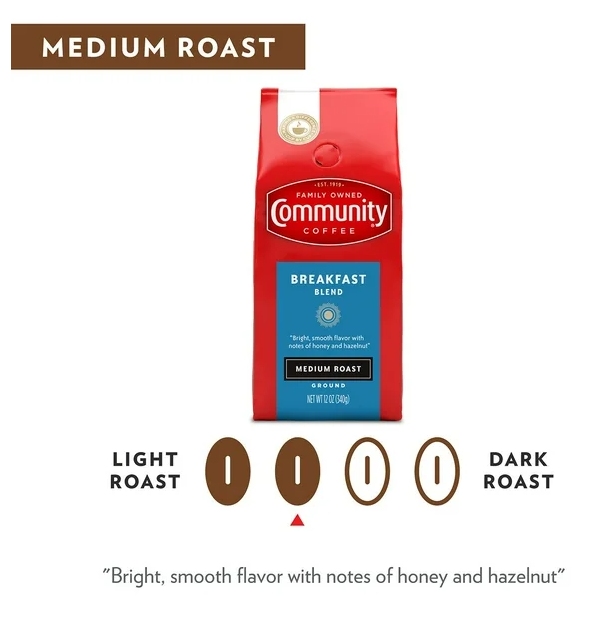 Community Coffee Breakfast Blend Ground Coffee, 40 oz.