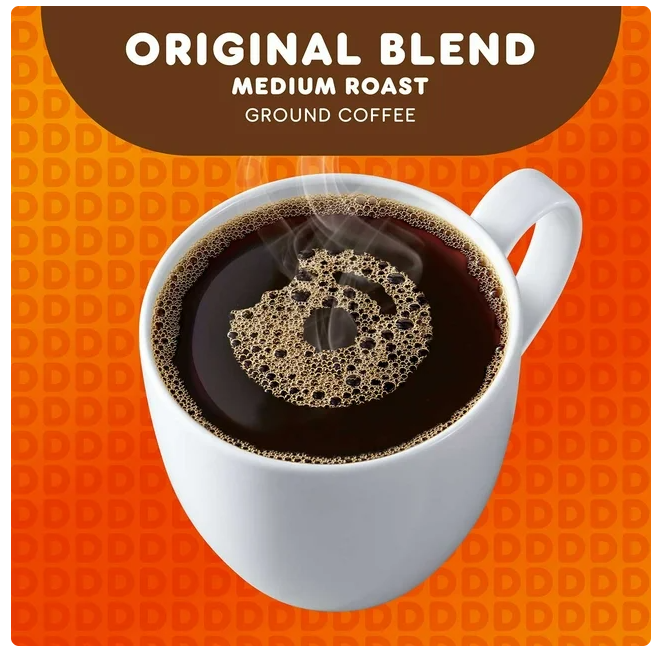 Dunkin' Medium Roast Ground Coffee, Original Blend, 40 oz.