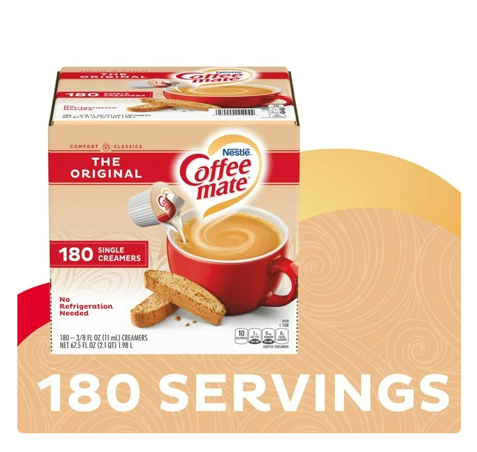 Nestle Coffee-mate Coffee Creamer Singles, Original 180 ct.