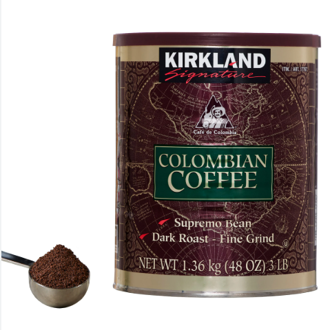 Kirkland Signature Colombian Coffee, Dark Roast, 3 lbs
