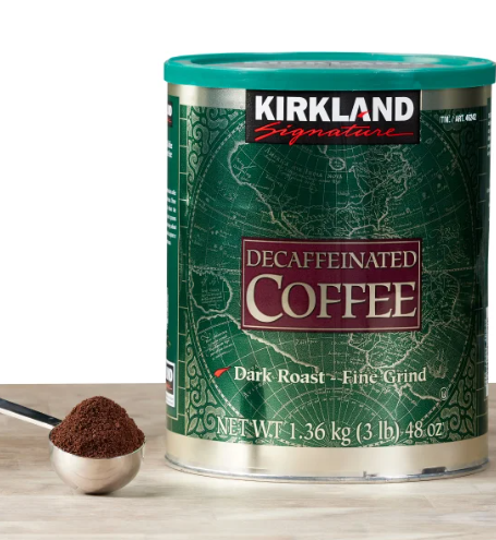 Kirkland Signature Decaffeinated Coffee, Dark Roast, 3 lbs