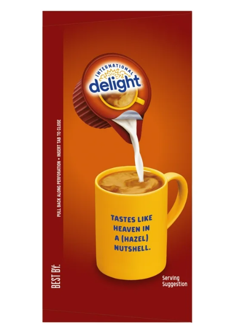 International Delight Liquid Creamer, Hazelnut, 192-count