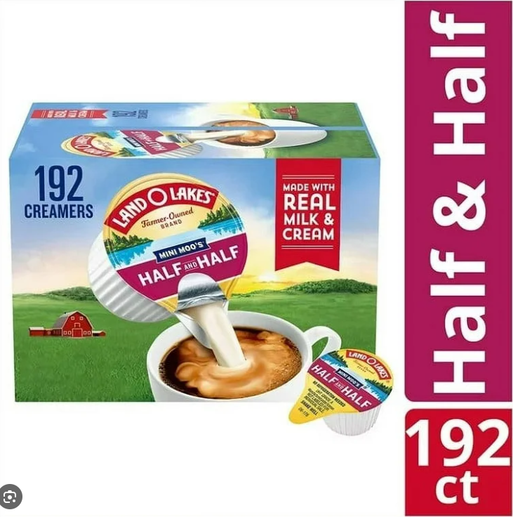 Land O Lake's Mini Moos Half & Half Liquid Creamer, 192-count