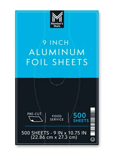 Member's Mark Foil Sheets, 9" x 10.75" (500 ct.)