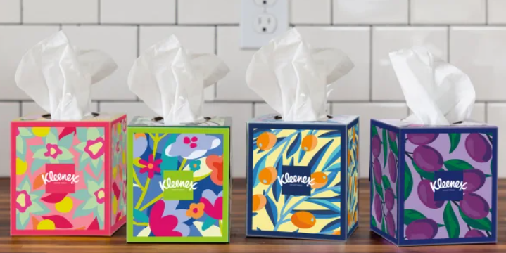 Kleenex Ultra Soft Facial Tissue, 3-Ply, 85-count, 12-pack