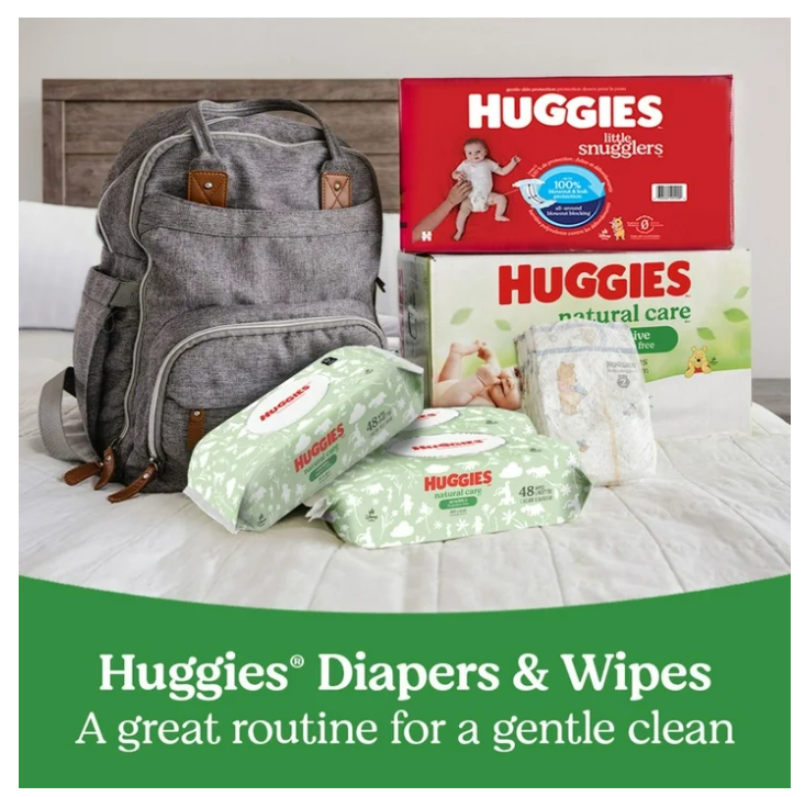 Huggies Natural Care Sensitive Baby Wipes, Fragrance Free, 17 pk., 1088 Wipes