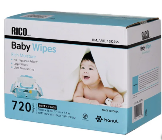 RICO Baby Wipes, 720-count