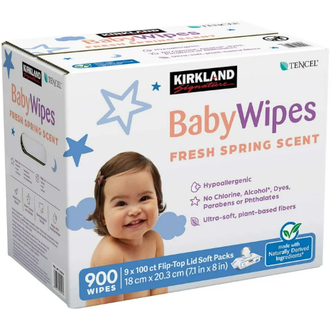 Kirkland Signature Scented Baby Wipes, 900-count