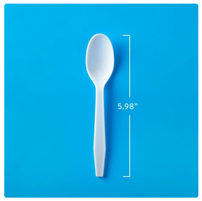 Member's Mark Heavyweight White Plastic Spoons, 500 ct.