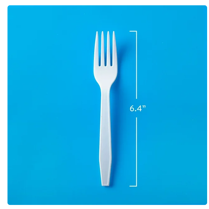 Member's Mark White Plastic Forks, Heavyweight 600 ct.