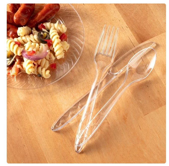 Member's Mark Clear Cutlery Combo Pack, Forks, Knives, Spoons 360 ct.