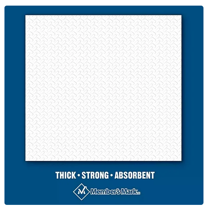 Member's Mark Everyday 1-Ply White Napkins 4 pks., 300 napkins/pk.