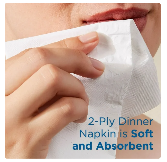 Marathon 1/8 Fold 2-Ply White Dinner Napkin, 12 pks., 100 napkins/pk.