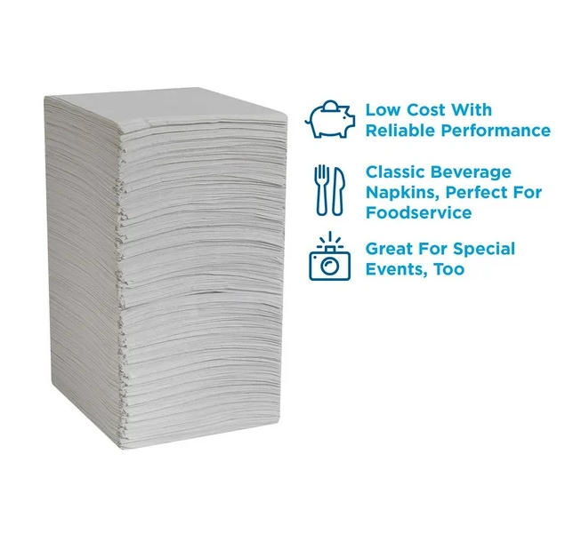 Marathon Embossed 1-Ply White Beverage Napkins, 6 pk., 3000 ct.