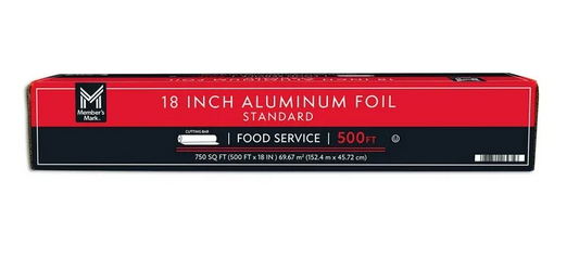 Member's Mark Standard Foodservice Aluminum Foil 18" x 500 ft.