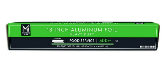 Member's Mark Heavy Duty Foodservice Foil 18" x 500'