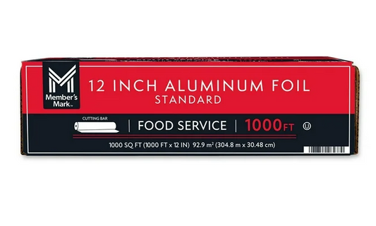 Member's Mark Foodservice Aluminum Foil 12 in. x 1000 ft., 1,000 ft.