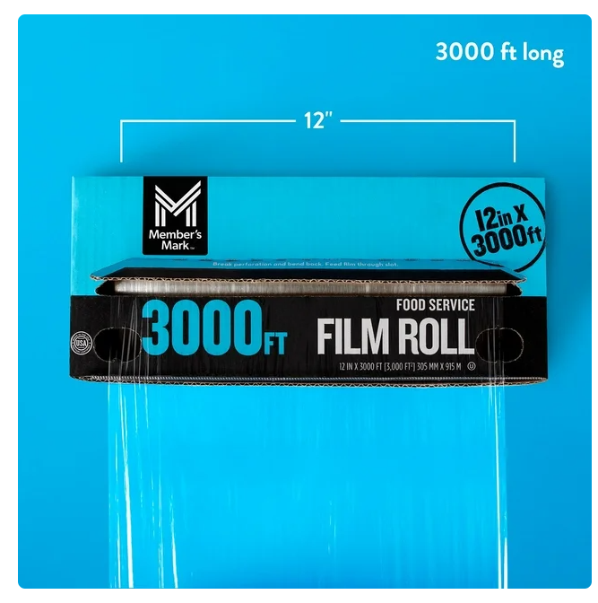 Member's Mark Foodservice Film, 12" x 3,000