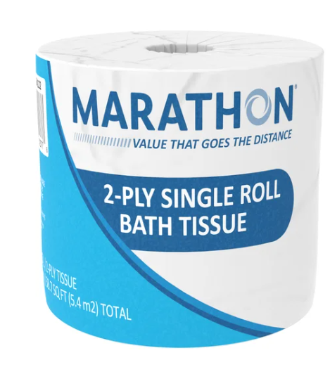 Marathon Bath Tissue, 2-Ply, 470 Sheets, 48 Rolls