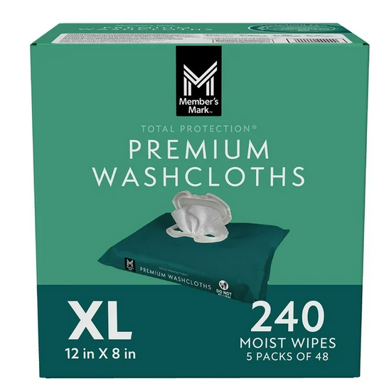 Member's Mark Adult Washcloths, 240 ct.