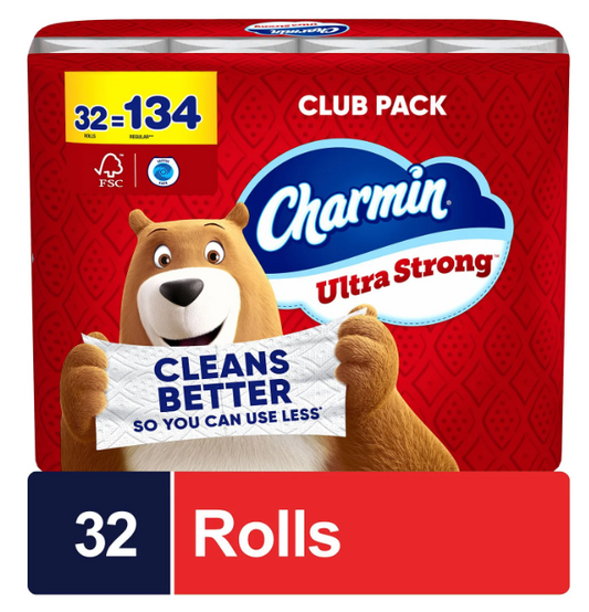 Charmin Ultra Strong 2-Ply Toilet Paper 32 rolls, 231 sheets/roll