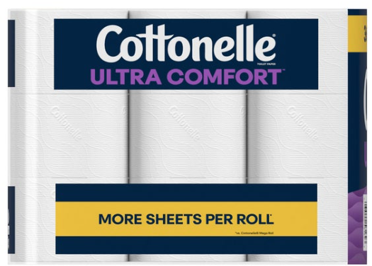 Cottonelle Ultra Comfort Bath Tissue, 2-ply, 269 Sheets, 36 Rolls