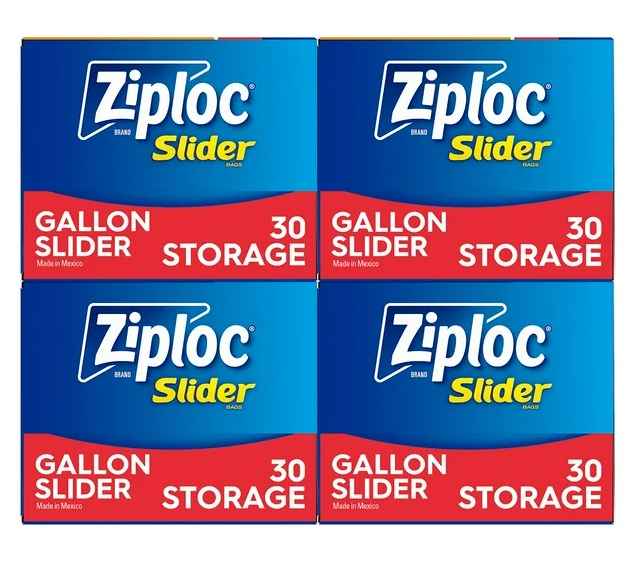 Ziploc Storage Slider Gallon Bags, 120 ct.