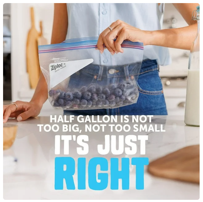 Ziploc Half Gallon Freezer Bags, 160 ct.