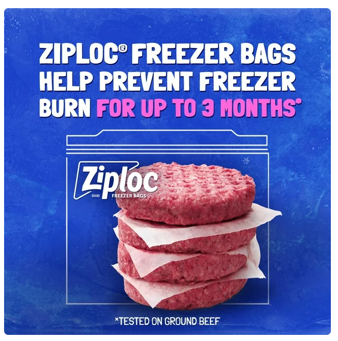 Ziploc Stay Open Design Gallon Freezer Bags, 152 ct.