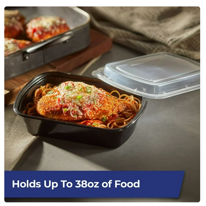 Hefty Food Storage Container with Lids 38 oz., 50 pcs.
