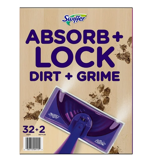 Swiffer WetJet Refill Pack, Lavender, 32 Pads + 2 Refills