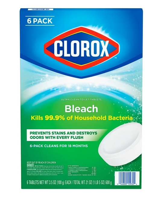 Clorox Ultra Clean Tablets Toilet Bowl Cleaner, 6 ct., 3.5 oz.