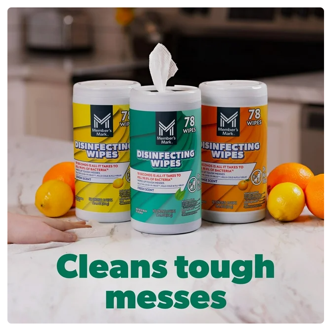 Member's Mark Disinfecting Wipes, Variety Pack, 4 pk., 312 ct.