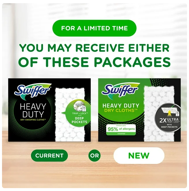 Swiffer Heavy Duty Dry Cloths, 50 ct.