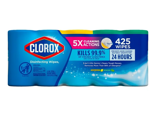 Clorox Disinfecting Cleaning Wipes, Variety Pack, 5 ct., 425 wipes