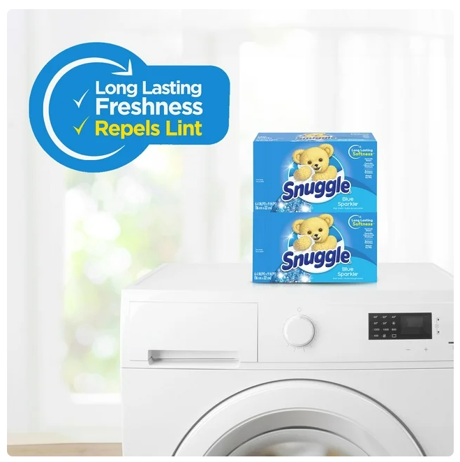 Snuggle Fabric Softener Dryer Sheets, Blue Sparkle, 320 ct.