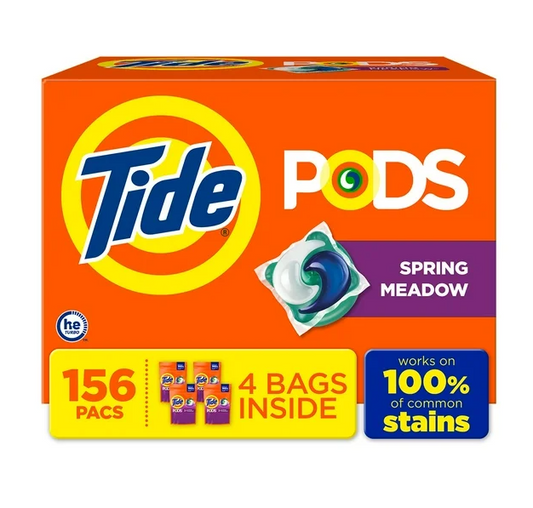 Tide PODS Laundry Detergent Pacs, Spring Meadow, 156 ct.