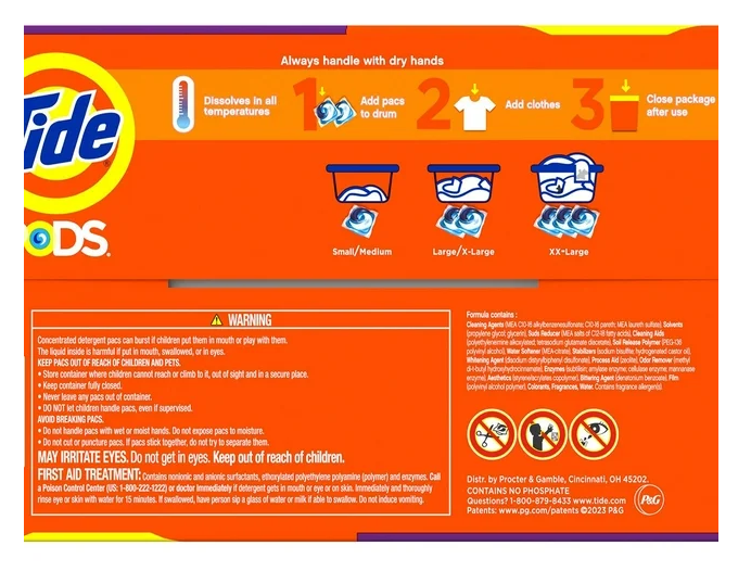 Tide PODS Laundry Detergent Pacs, Spring Meadow, 156 ct.