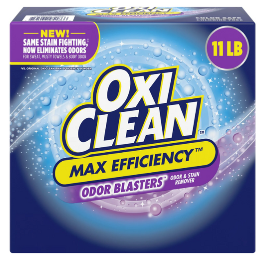 OxiClean Max Efficiency Odor Blasters Laundry Stain Remover Powder, 11 lb.