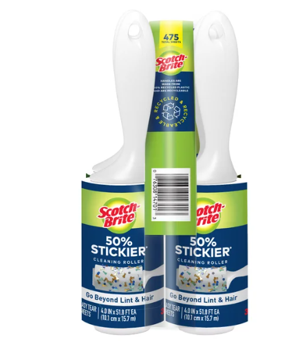 Scotch-Brite Lint Roller, 95-count, 5-pack