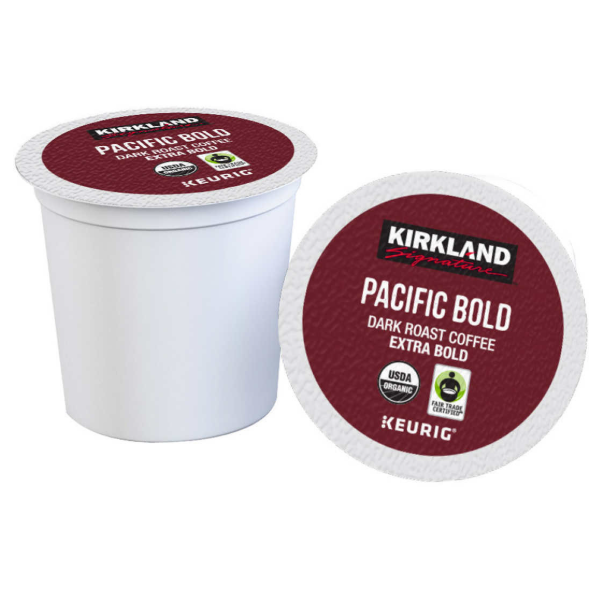 Kirkland Signature Coffee Organic Pacific Bold K-Cup Pod, 120-count