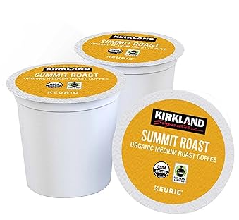 Kirkland Signature Coffee Organic Summit Roast K-Cup Pod, 120-count