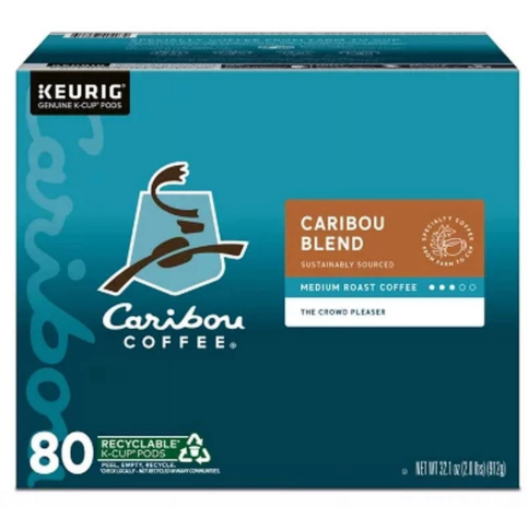 Caribou Coffee Caribou Blend K-Cup Pod, 80-count