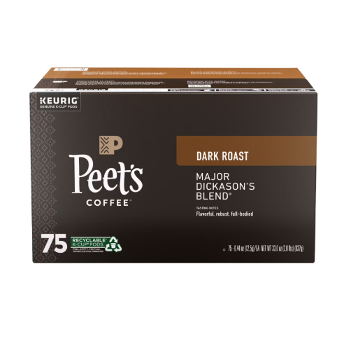 Peet's Coffee Major Dickason’s Blend Single Serve Pods, 75-count