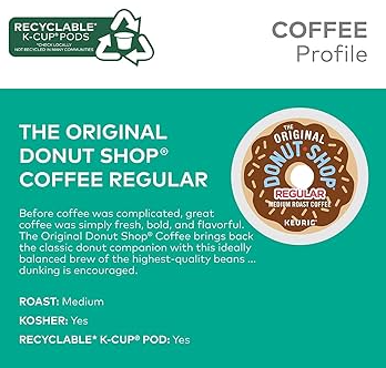 The Original Donut Shop Coffee K-Cup Pod, 80-count