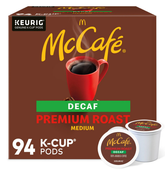 McCafe Decaf Premium Medium Roast K-Cup Coffee Pods, 94 ct.